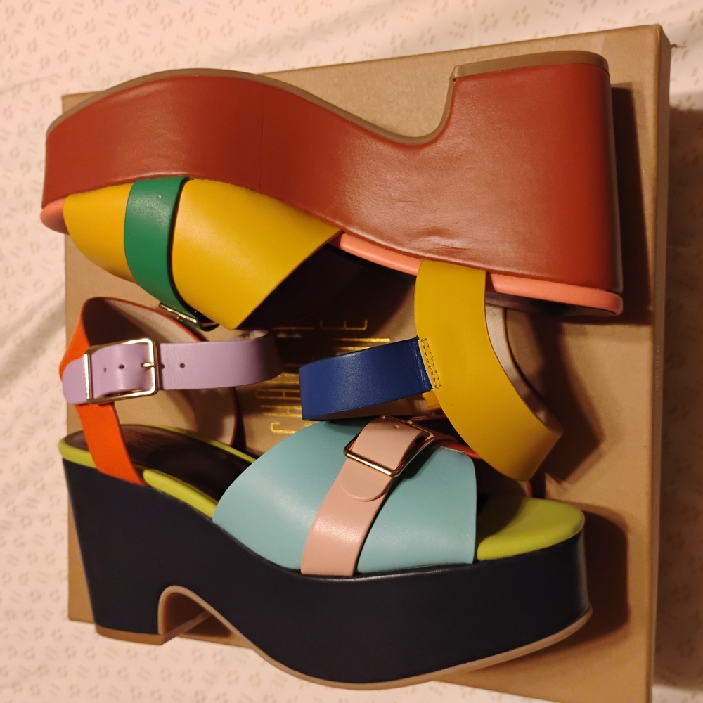 Colorful Platform Sandals